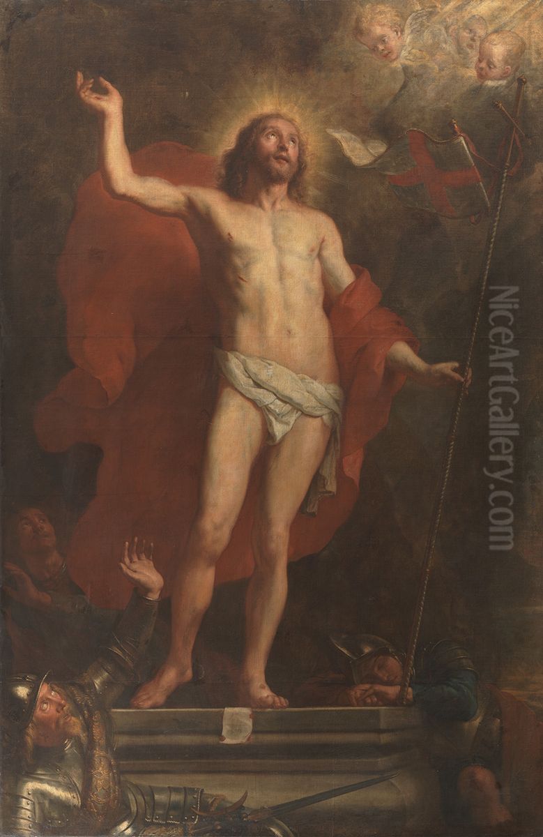 De opstanding van Christus Oil Painting by Gaspar De Crayer