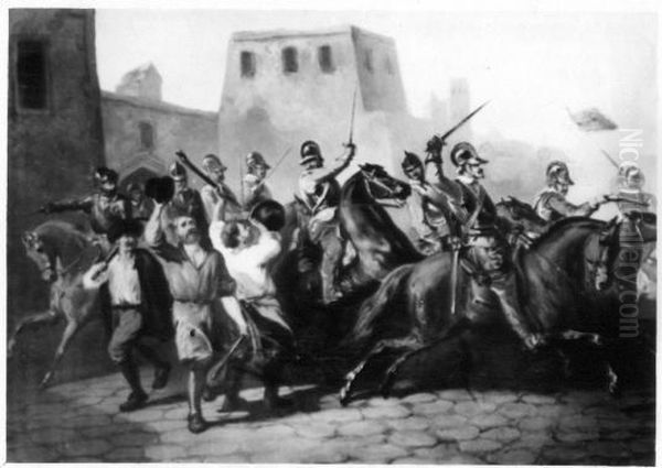 Anno 1629. De verrassing van Wezel Oil Painting by Karel Frederik Bombled