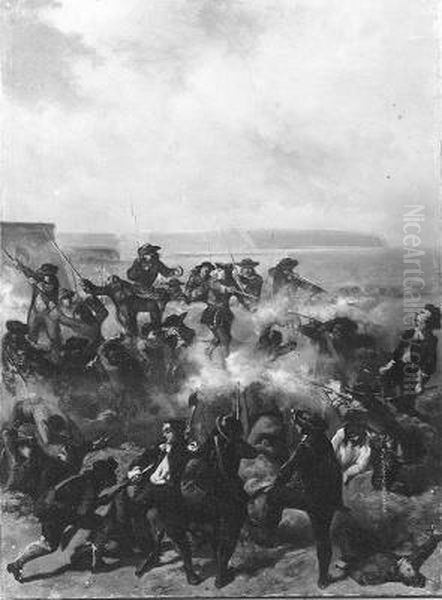 Anno 1672. Het ontzet van Groningen Oil Painting by Karel Frederik Bombled