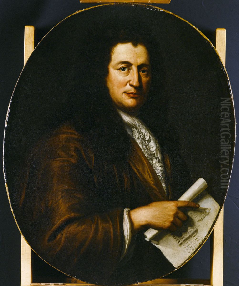 Casper Commelin (1636-1693) Oil Painting by David van der Plas