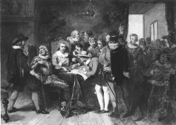 Anno 1565. Het verbond der edelen Oil Painting by Paul Tetar van Elven