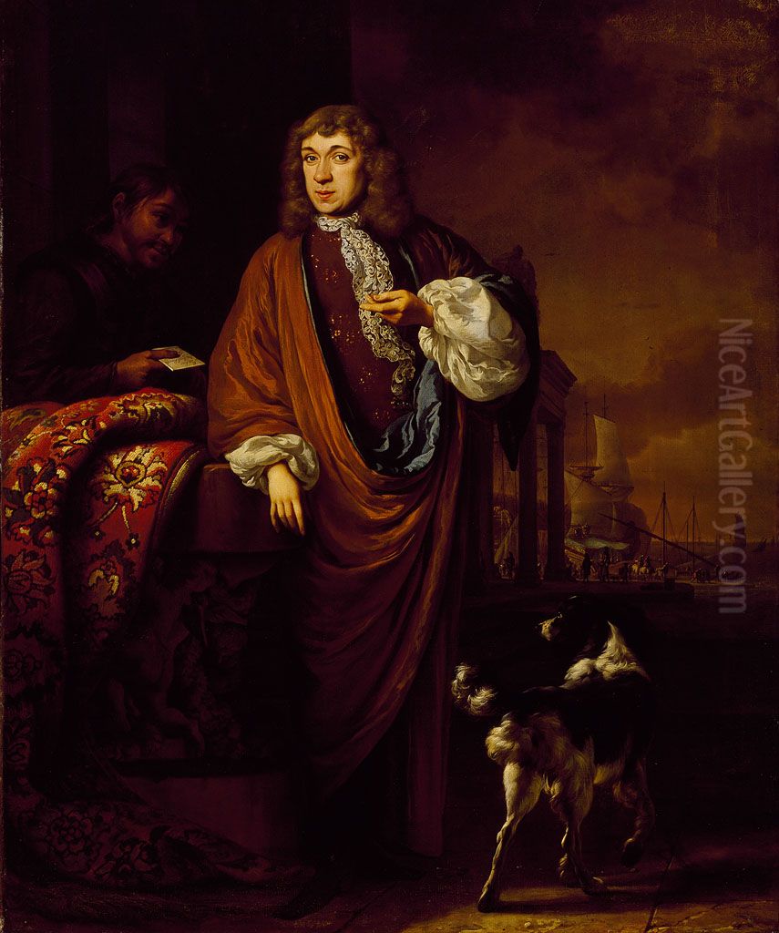 Abraham van Bronckhorst (1656-?) Oil Painting by Jan Weenix