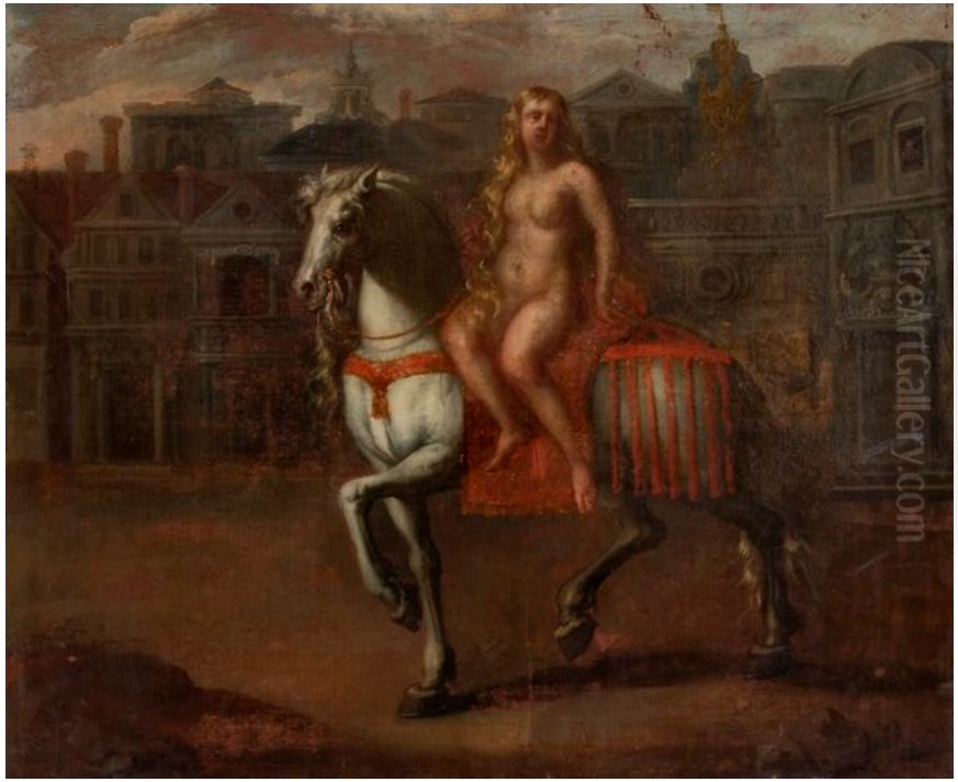 Lady Godiva Oil Painting by Adam van Noort