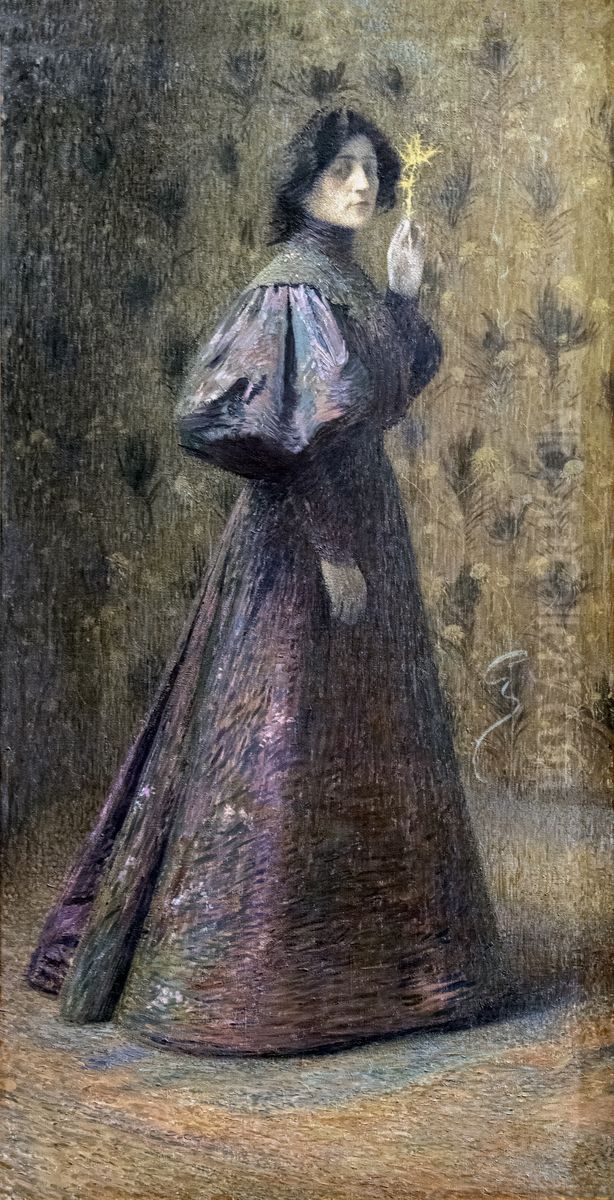 Portrait de Madame Sans Oil Painting by Henri-Jean Guillaume Martin