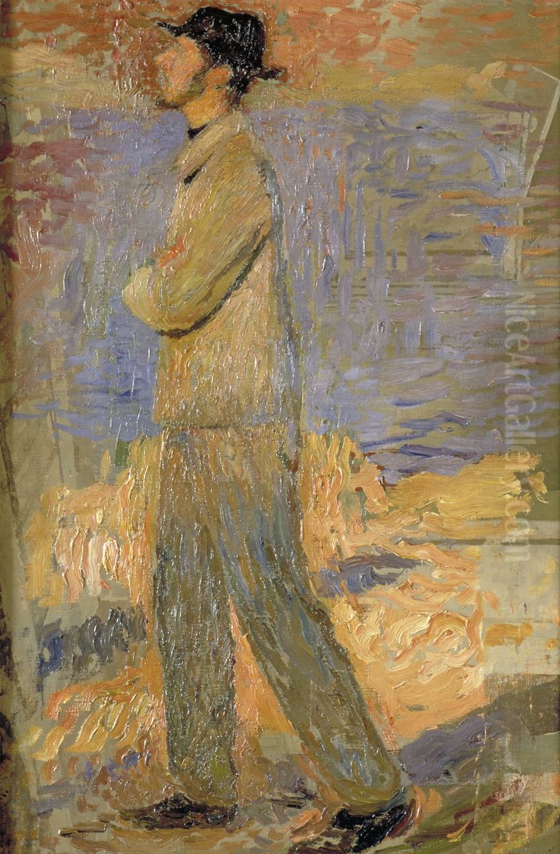 Etude pour les bords de la Garonne Oil Painting by Henri-Jean Guillaume Martin