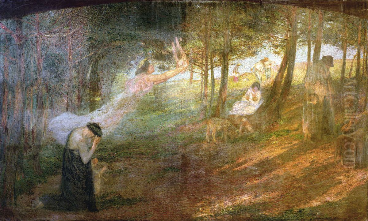 Le Poete Oil Painting by Henri-Jean Guillaume Martin