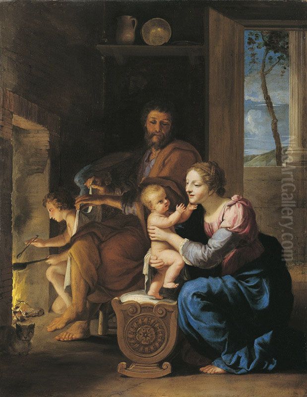 La Sainte Famille Oil Painting by Jacques Stella