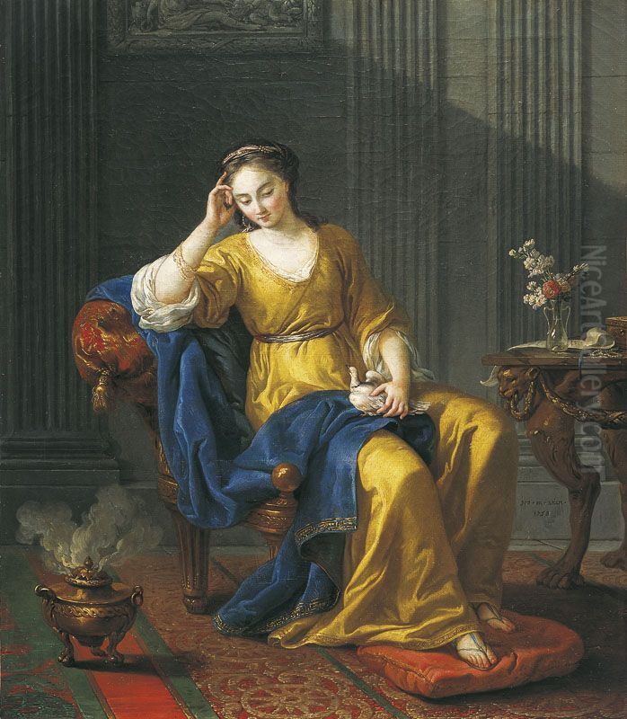 La Douce Melancolie Oil Painting by Joseph-Marie Vien