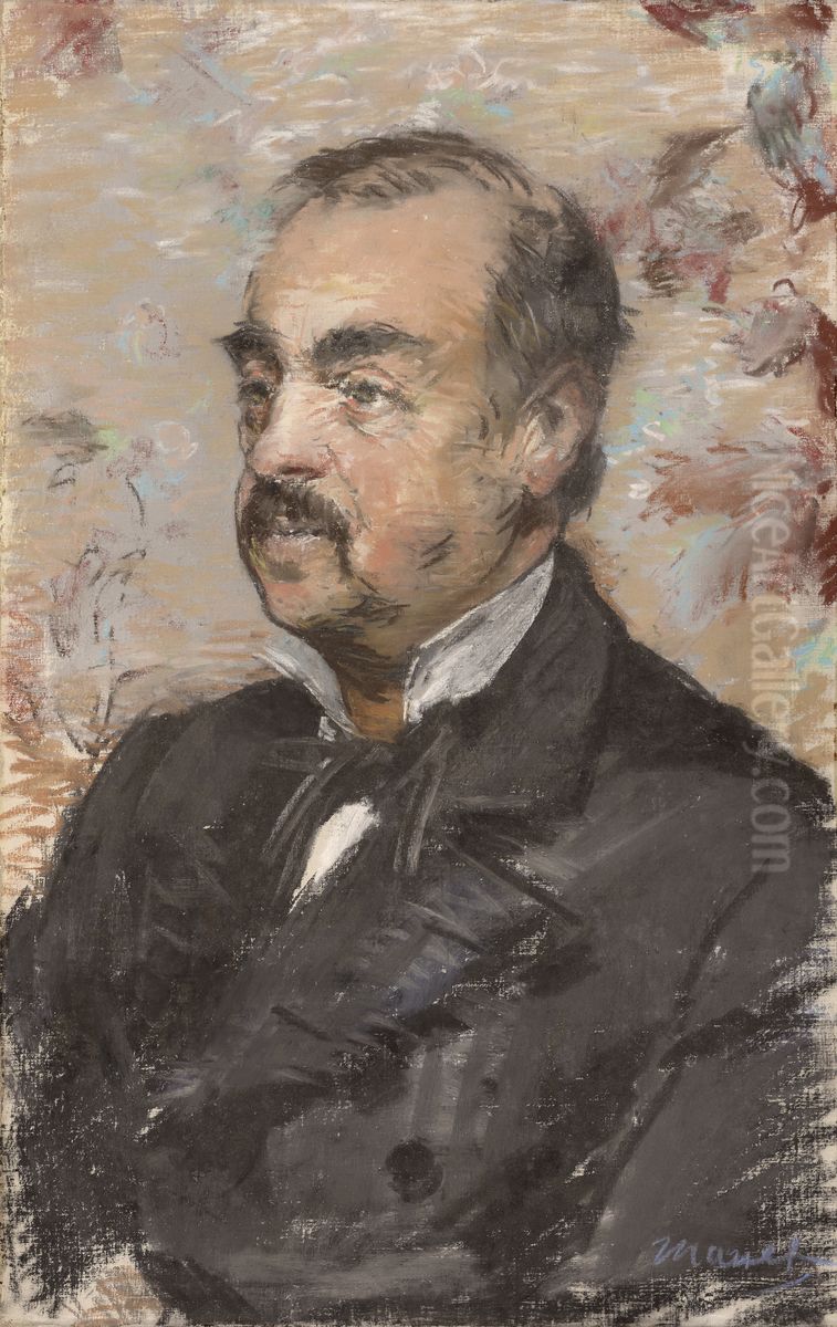 Portrait of Julien de la Rochenoire Oil Painting by Edouard Manet