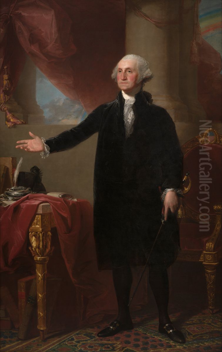 George Washington (Lansdowne Portrait) Oil Painting by Gilbert Stuart