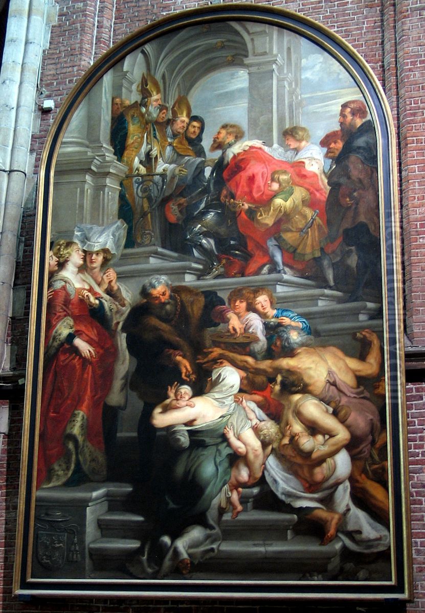 The Conversion of St. Bavo Oil Painting by (studio of) Rubens, Peter Paul