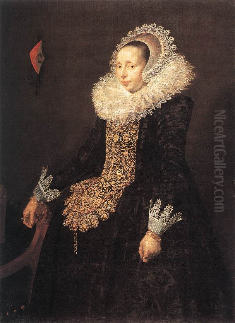 Portrait of Catharina Both van der Eem (1589-1666) Oil Painting by Frans Hals