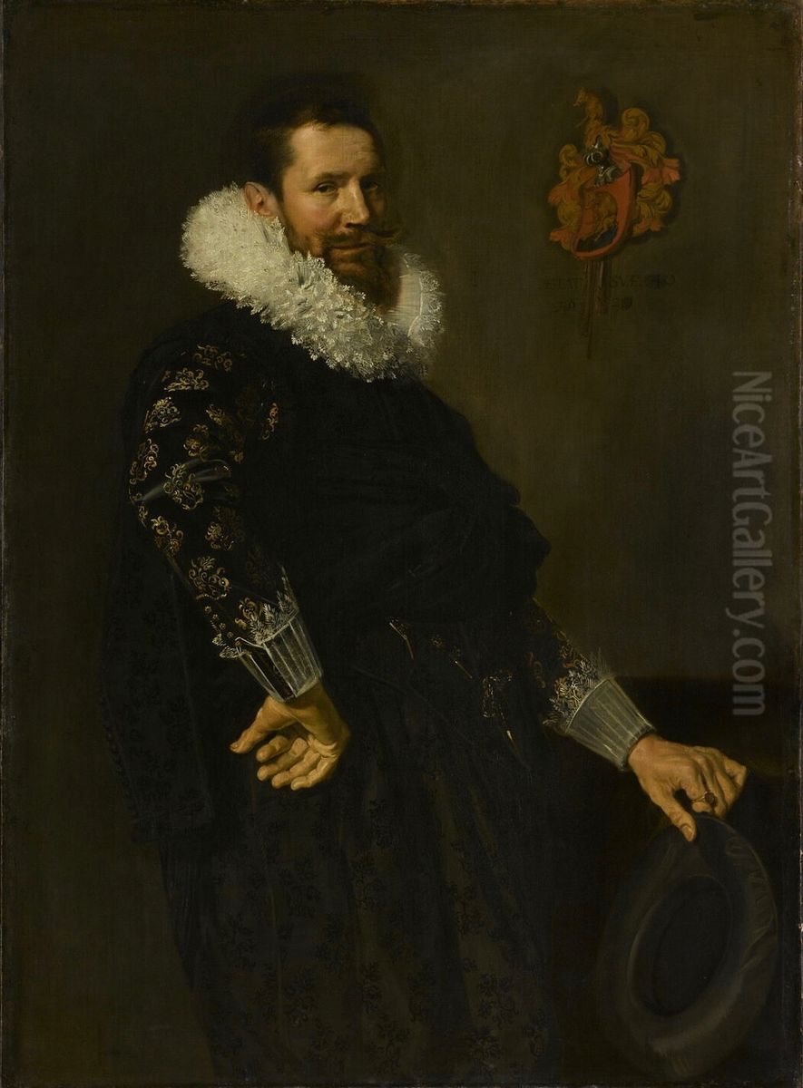 Portrait of Paulus van Beresteyn (1588-1636) Oil Painting by Frans Hals