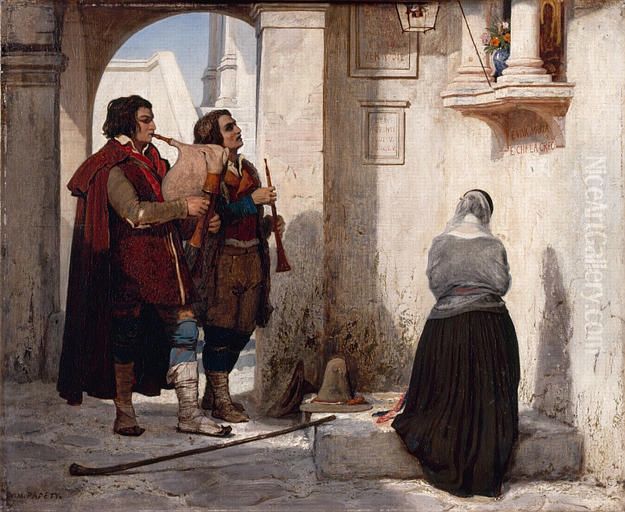 Priere a la Madone Oil Painting by Dominique Papety