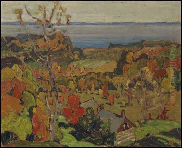 Autumn Afternoon Oil Painting by Franklin Carmichael