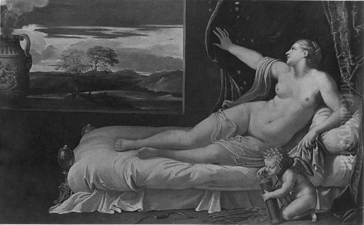 Danae Oil Painting by Annibale Carracci