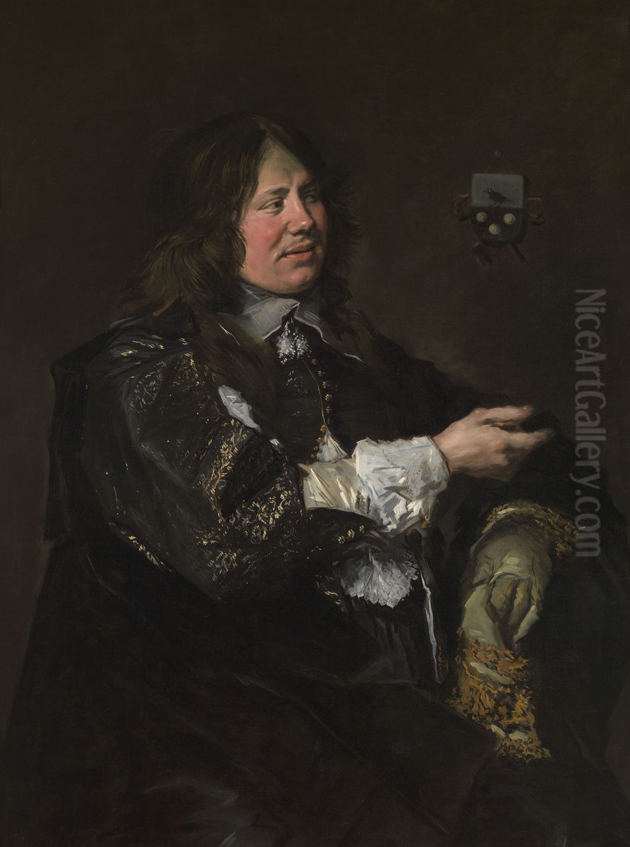 Stephanus Geraerdts, schepen in Haarlem Oil Painting by Frans Hals