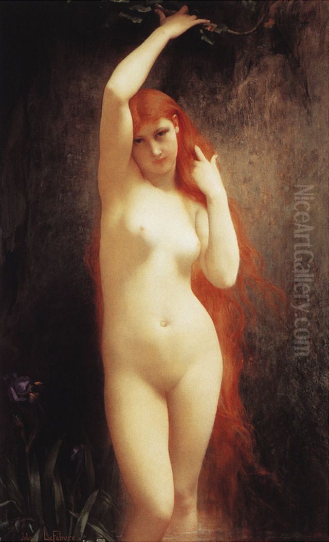 Undine Oil Painting by Jules Lefebvre