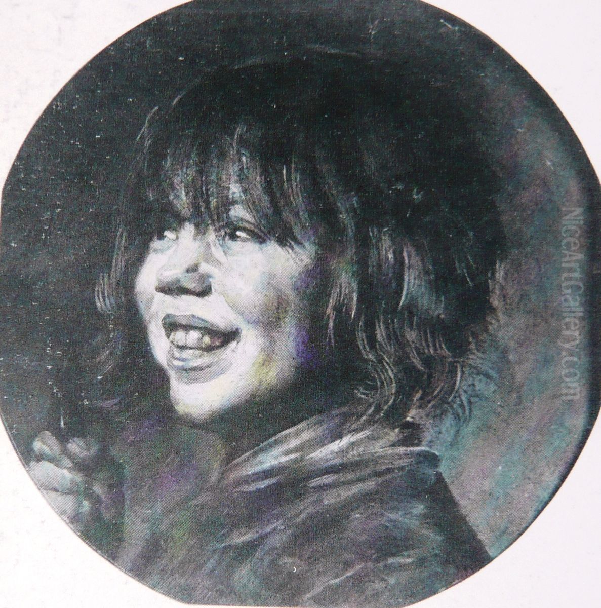 Laughing boy holding a flute Oil Painting by Frans Hals