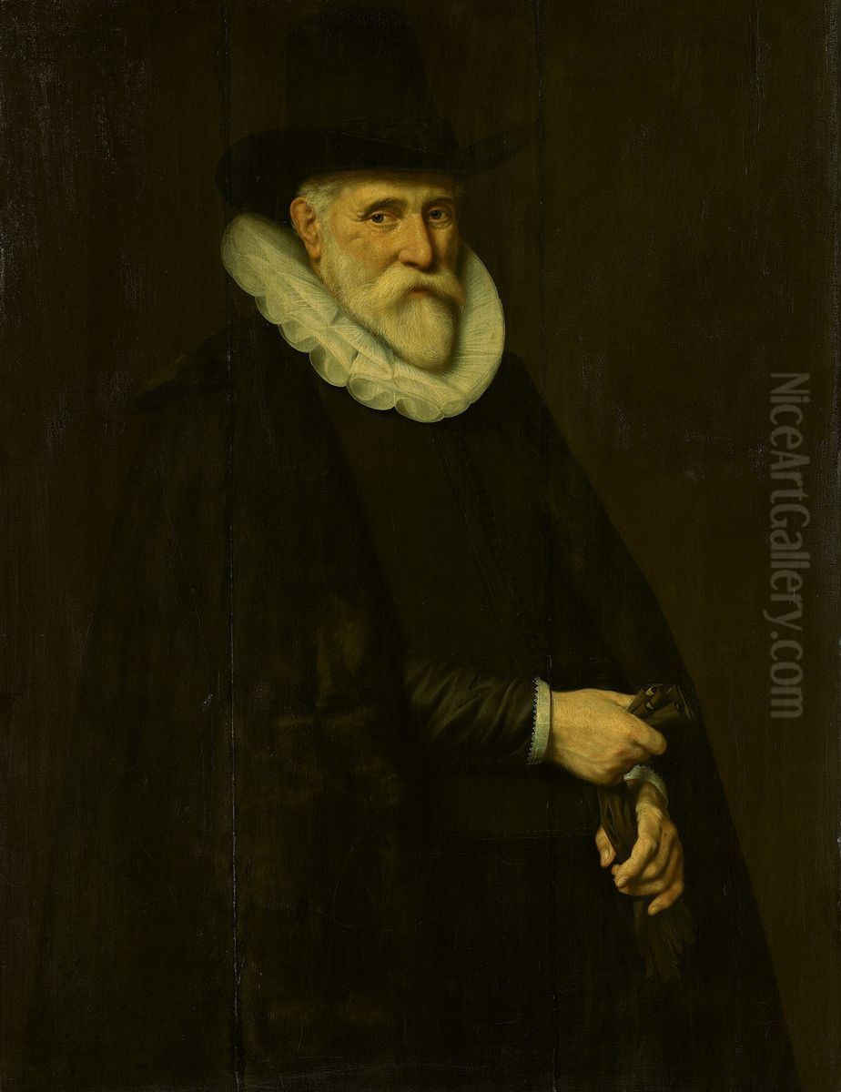 Gerrit Jacob Witsen (?-1626) Oil Painting by Michiel Jansz. van Mierevelt