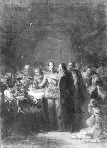 Anno 1579. De Unie van Utrecht Oil Painting by Johannes Hinderikus Egenberger