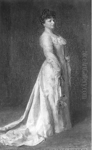 Theo Mann-Bouwmeester (1850 - 1939), actrice Oil Painting by Pieter De Josselin De Jong