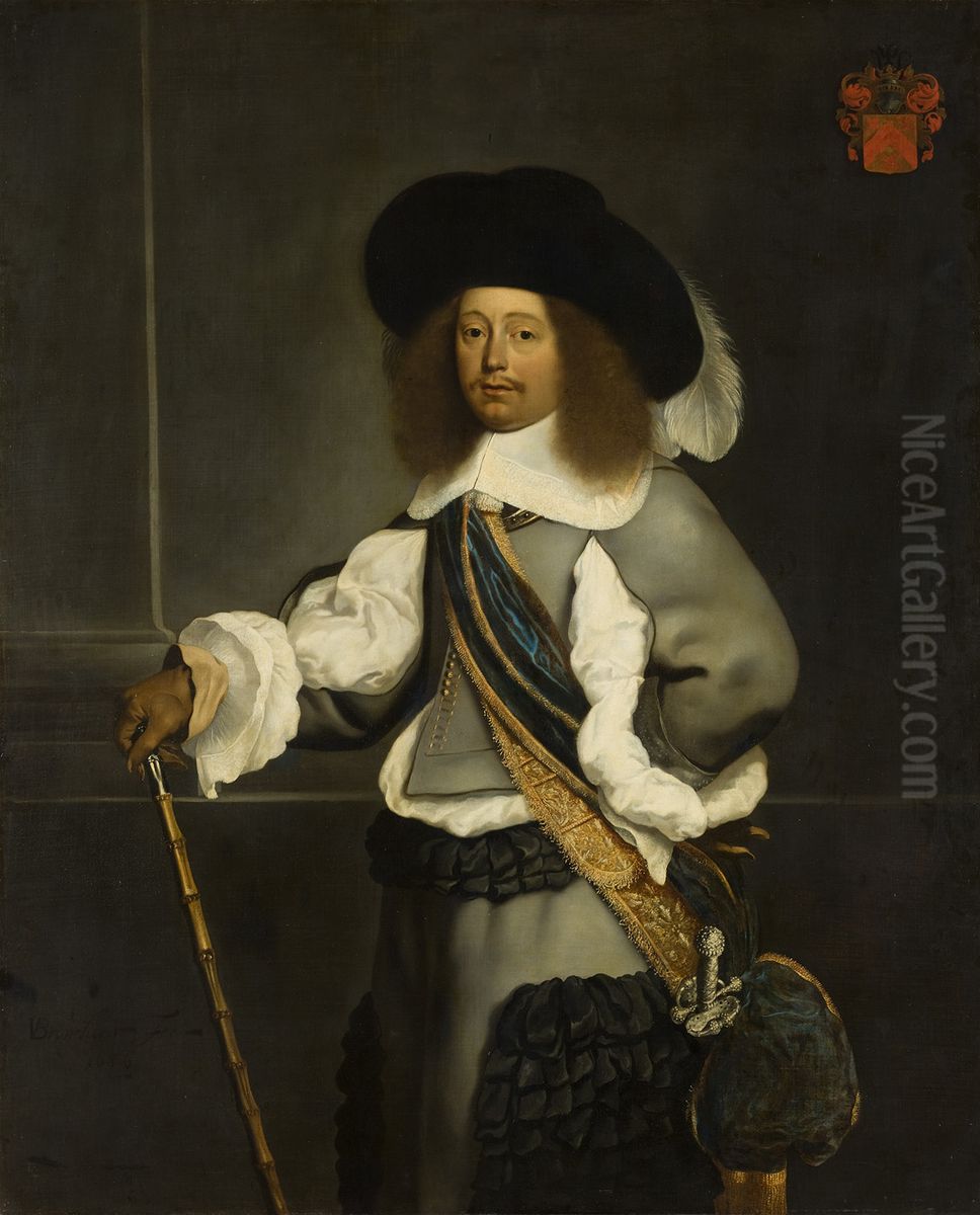 Portrait of Nicholaes Oetgens van Waveren (1622-1684) Oil Painting by Jan Gerritsz van Bronckhorst