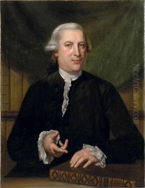 Mr. Carel Wouter Visscher (1734-1802) Oil Painting by Julius Henricus Quinkhard