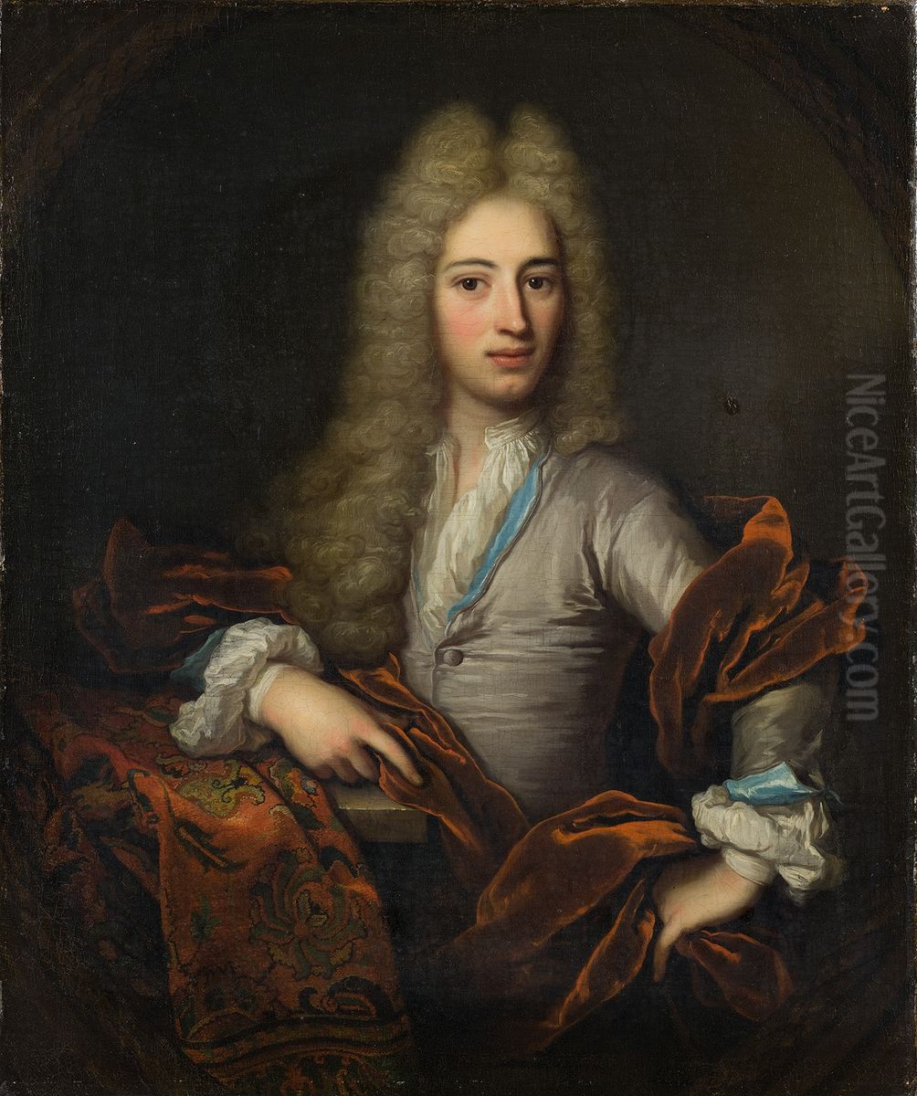 Mr. Allard de la Court (1688-1755) Oil Painting by Arnold Boonen