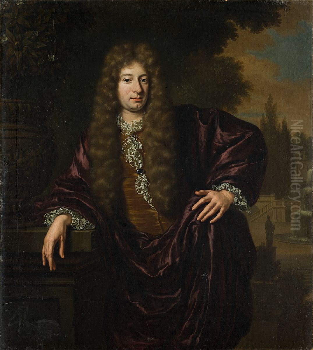 Francois le Gillon (1651-1689) Oil Painting by Michiel van Musscher
