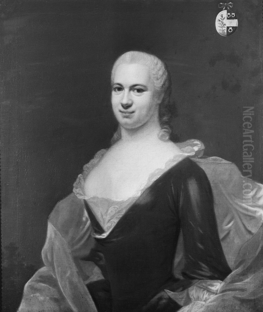 Cornelia Maria Elias (1732-1769) Oil Painting by Domenicus van der Smissen