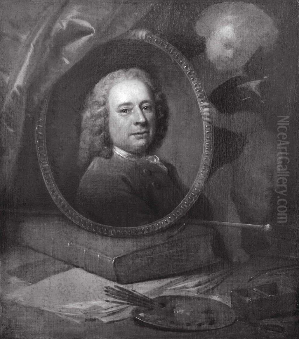 Jacob de Wit (1695-1754) Oil Painting by Jan Maurits Quinkhard