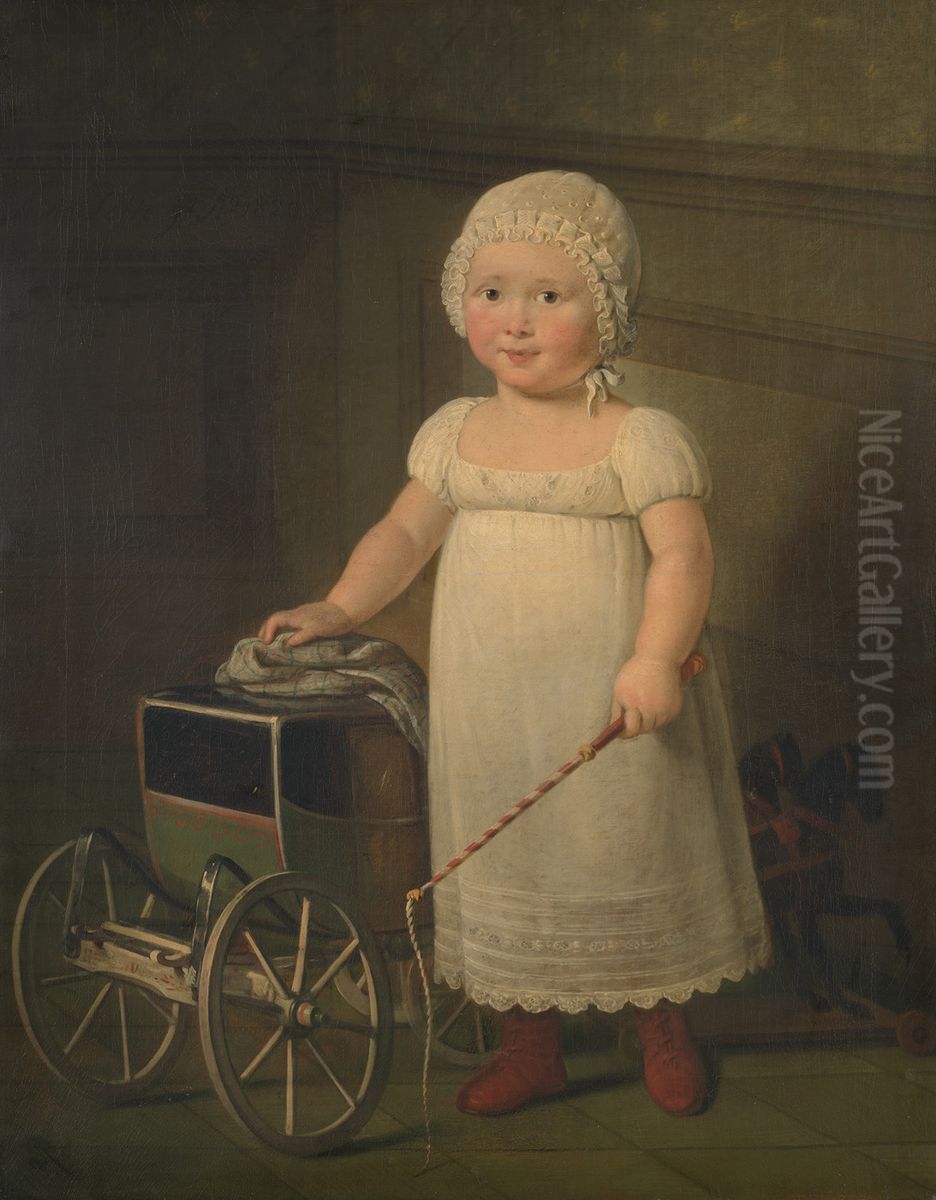 Jacobus de Neufville (1817-1884) Oil Painting by Adriaan de Lelie