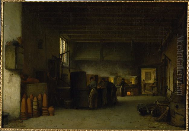 Interieur van de suikerfabriek 