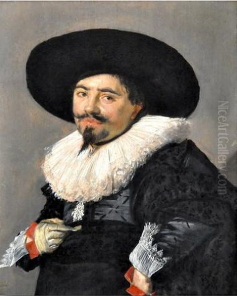 Bildnis eines Mannes Oil Painting by Frans Hals