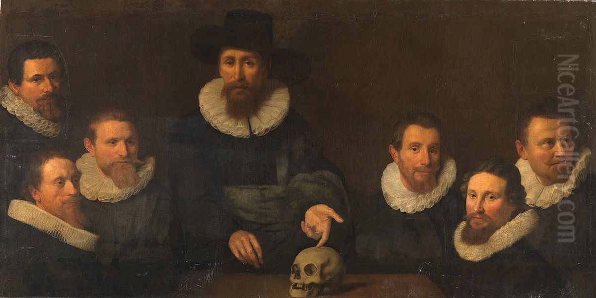 Dr. Johan Fonteijn's Anatomy Lesson Oil Painting by Nicolaes Eliaszoon Pickenoy