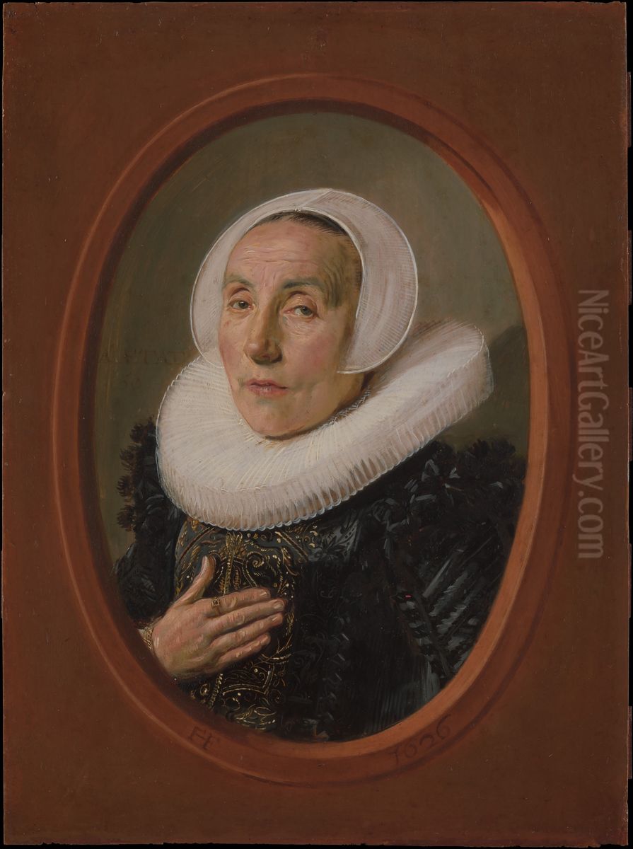 Anna van der Aar (born 1576/77, died after 1626) Oil Painting by Frans Hals