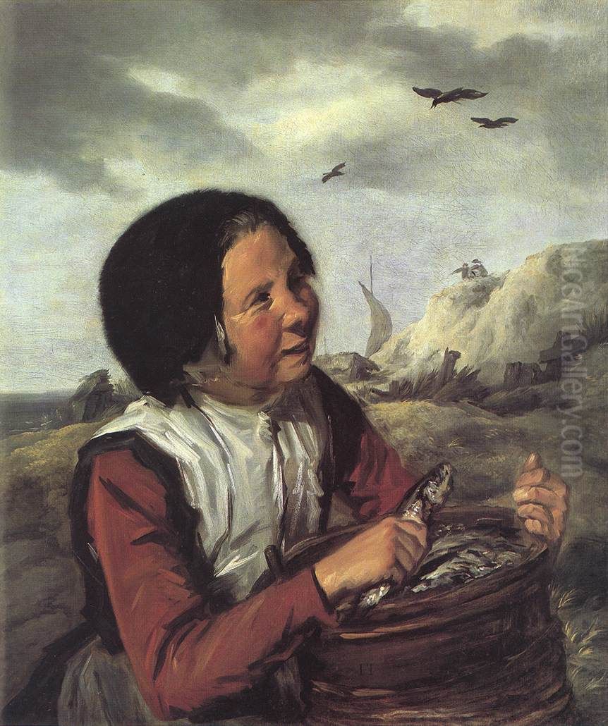 Fisher Girl Oil Painting by Frans Hals