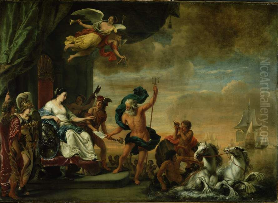 An allegory of the admiralty Oil Painting by Ferdinand Bol