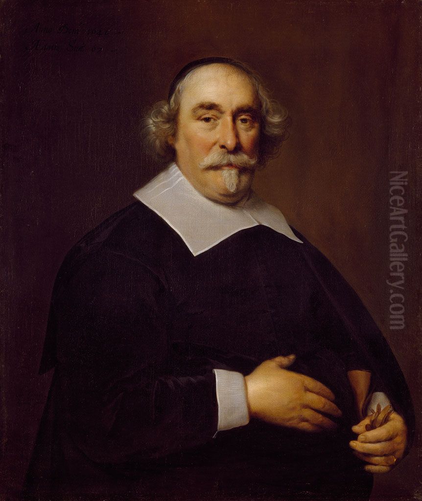 Jan Cornelisz. Geelvinck (1579-1651)-Jan Cornelisz. Geelvinck (1579-1651) Oil Painting by Cornelis Janssens van Ceulen