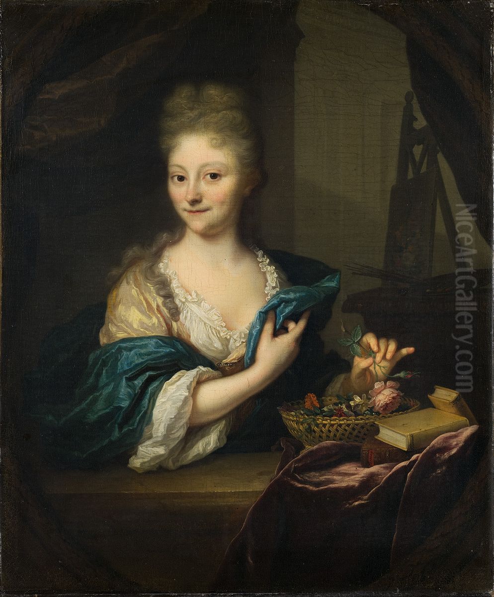Catharina Backer (1689-1766) Oil Painting by Arnold Boonen