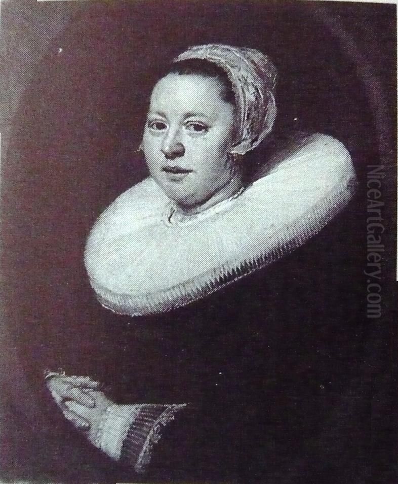 Bildnis einer jungen Frau Oil Painting by Frans Hals