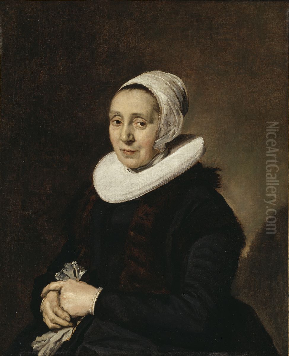 Okand kvinna Oil Painting by Frans Hals