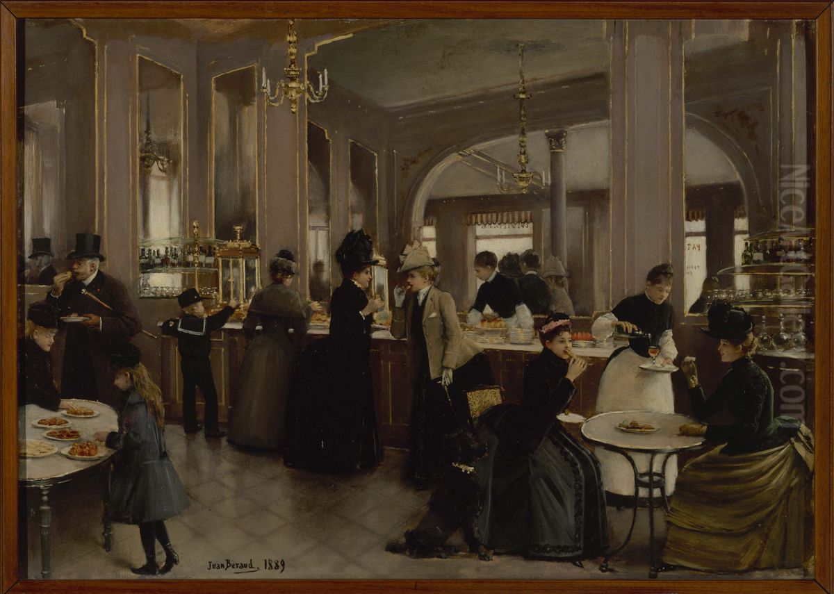 La Patisserie Gloppe Oil Painting by Jean Beraud