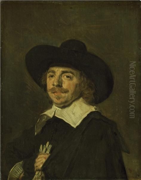 Portrait of a man Oil Painting by Frans Hals
