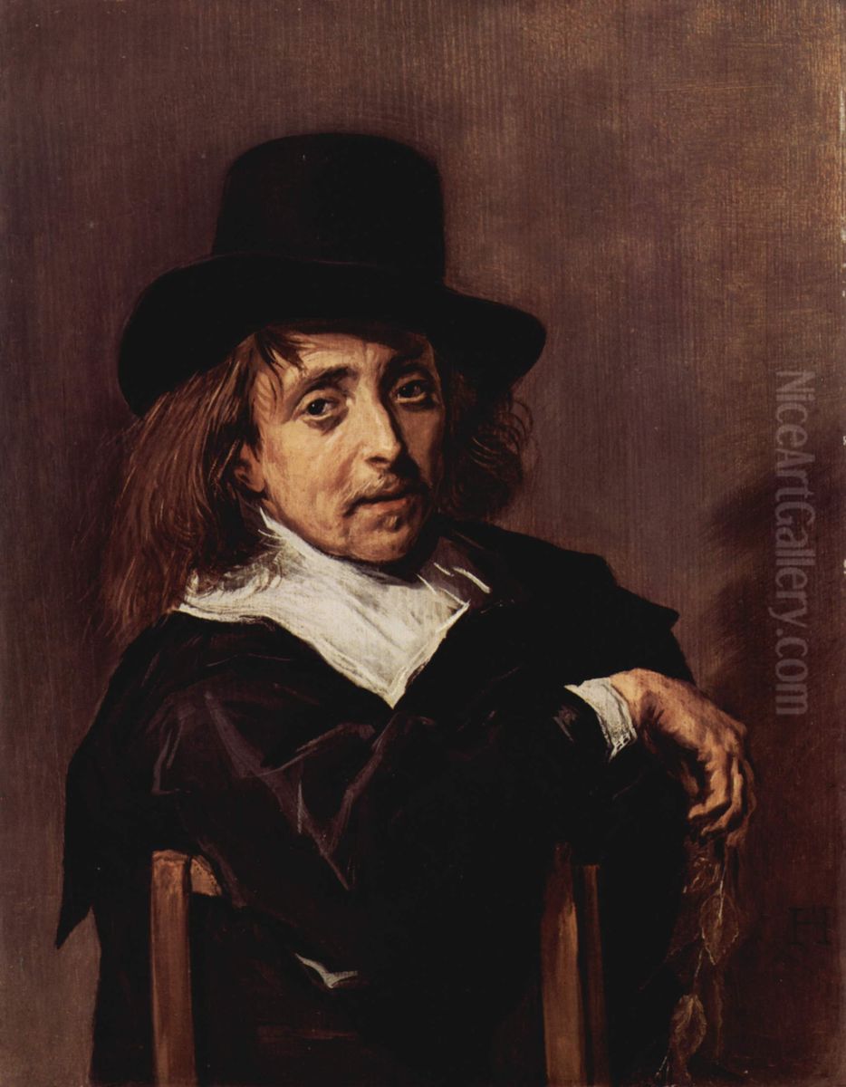Portrait d'homme assis Oil Painting by Frans Hals
