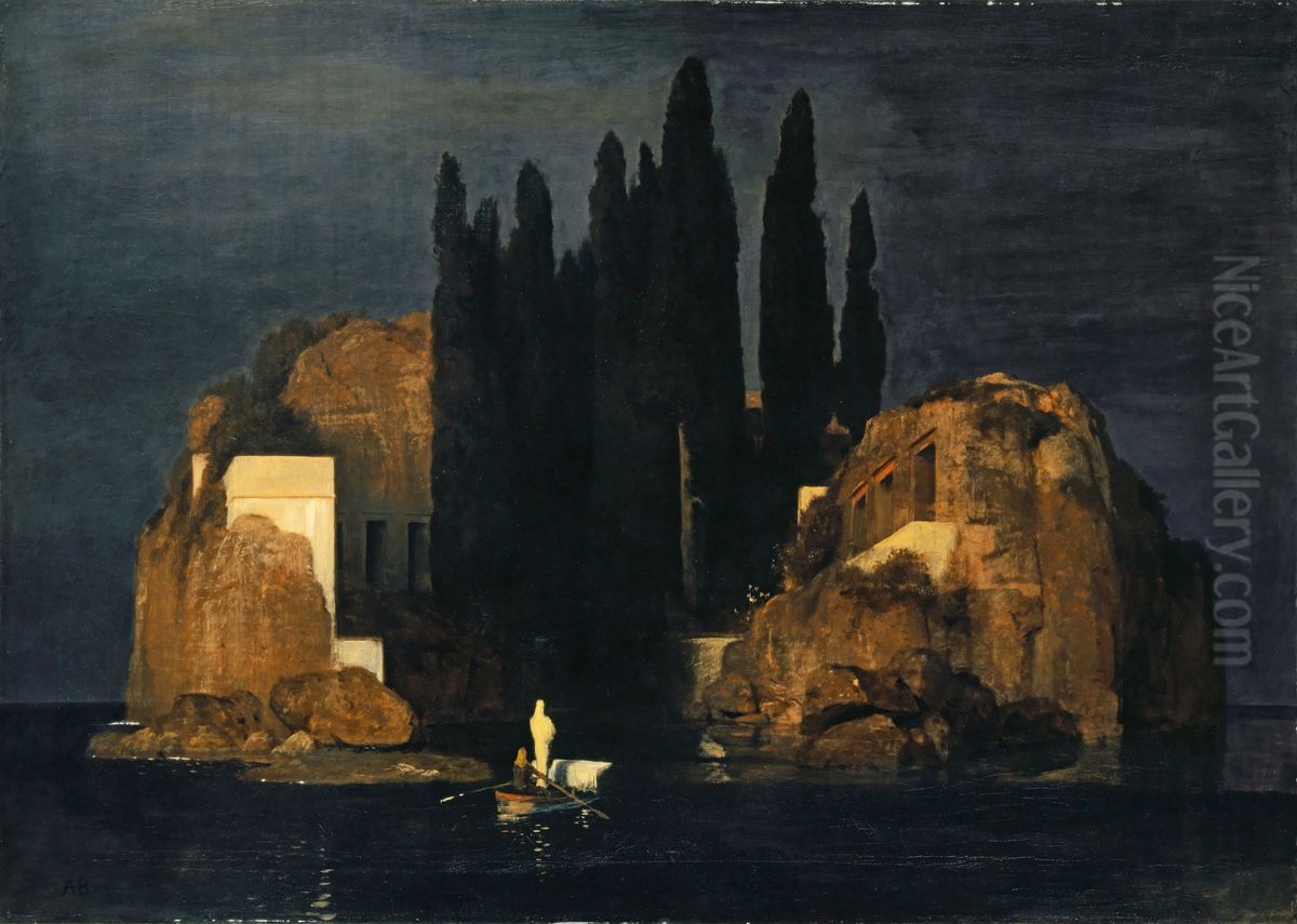 Isle of the Dead Oil Painting by Arnold Bocklin