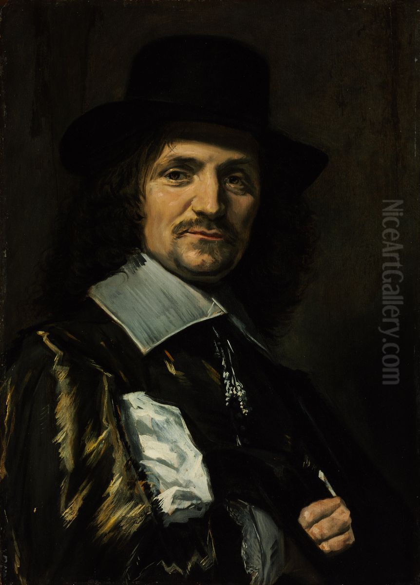 Man' s portrait Oil Painting by Frans Hals