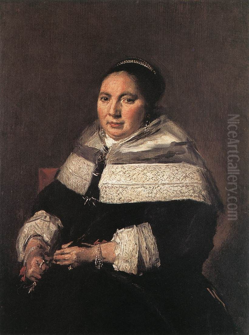 Portrait of a Seated Woman Oil Painting by Frans Hals