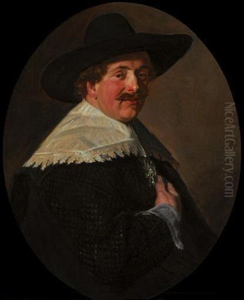Portrait of a man Oil Painting by Frans Hals